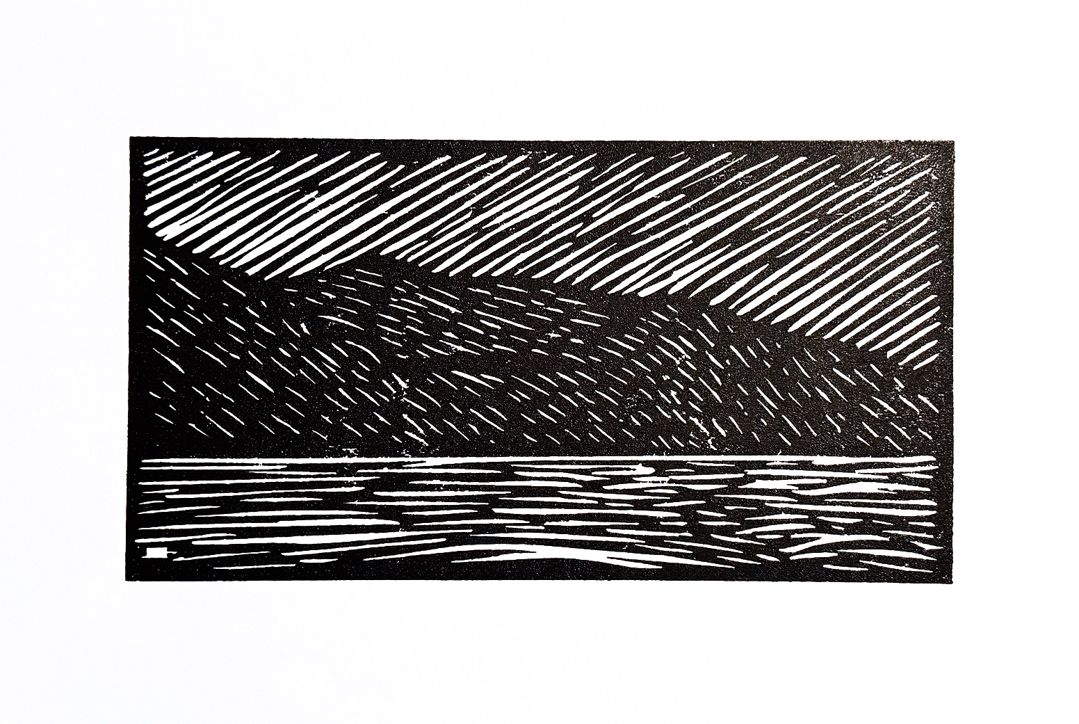 White River - Woodcut - Adam Ritchey - 2025