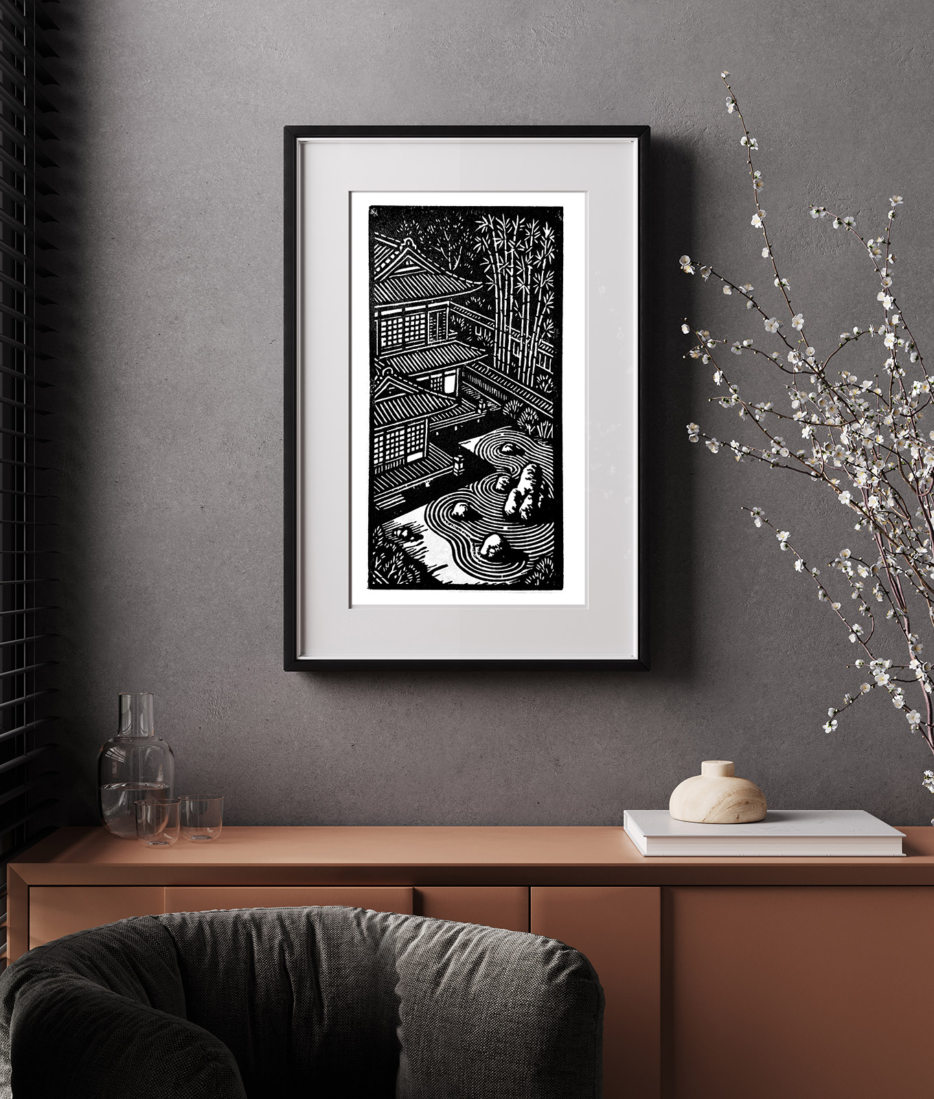 Three Shells - Woodcut - Adam Ritchey - 2025