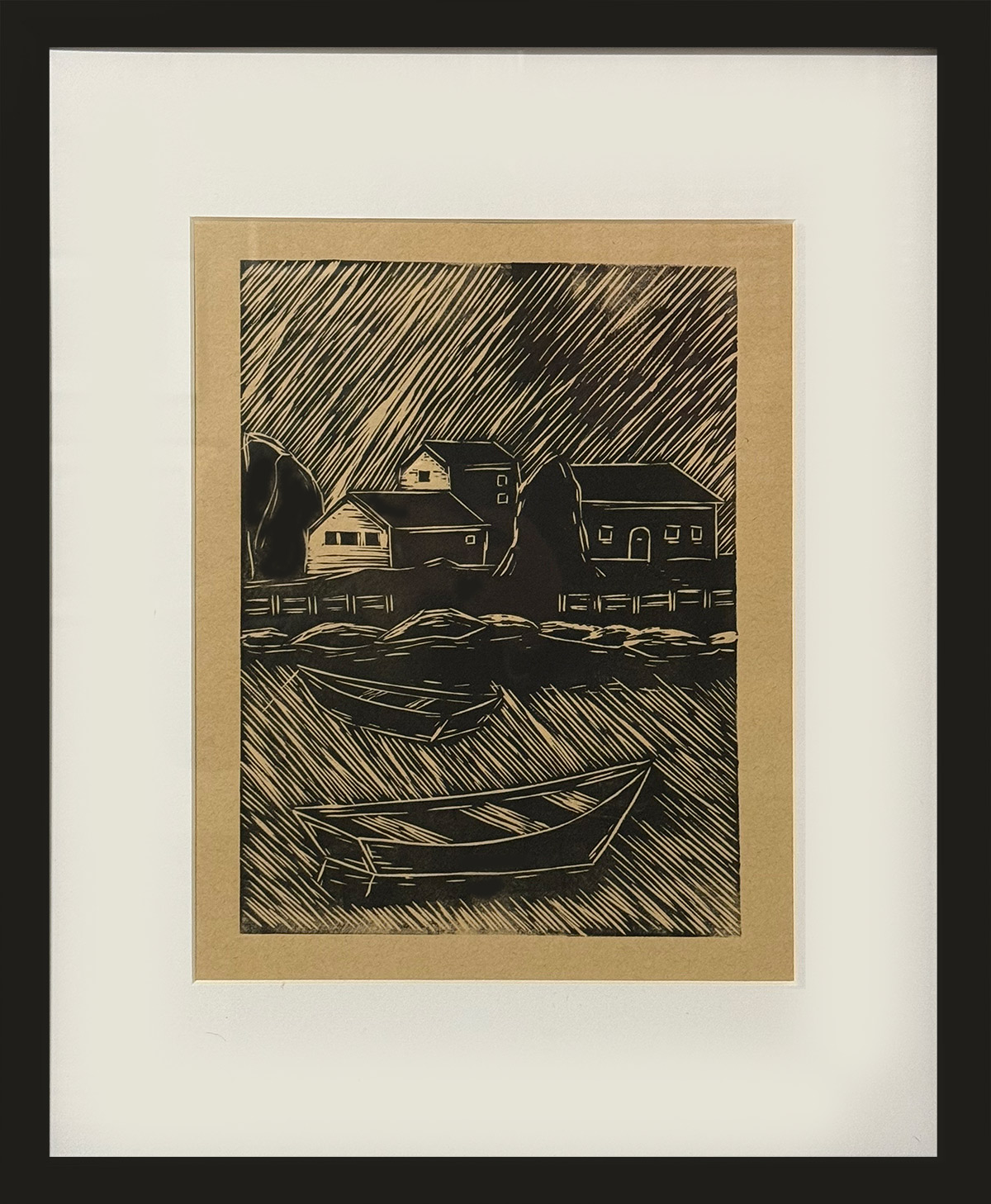 Grand Central Staircase - Woodcut - Adam Ritchey - 2025